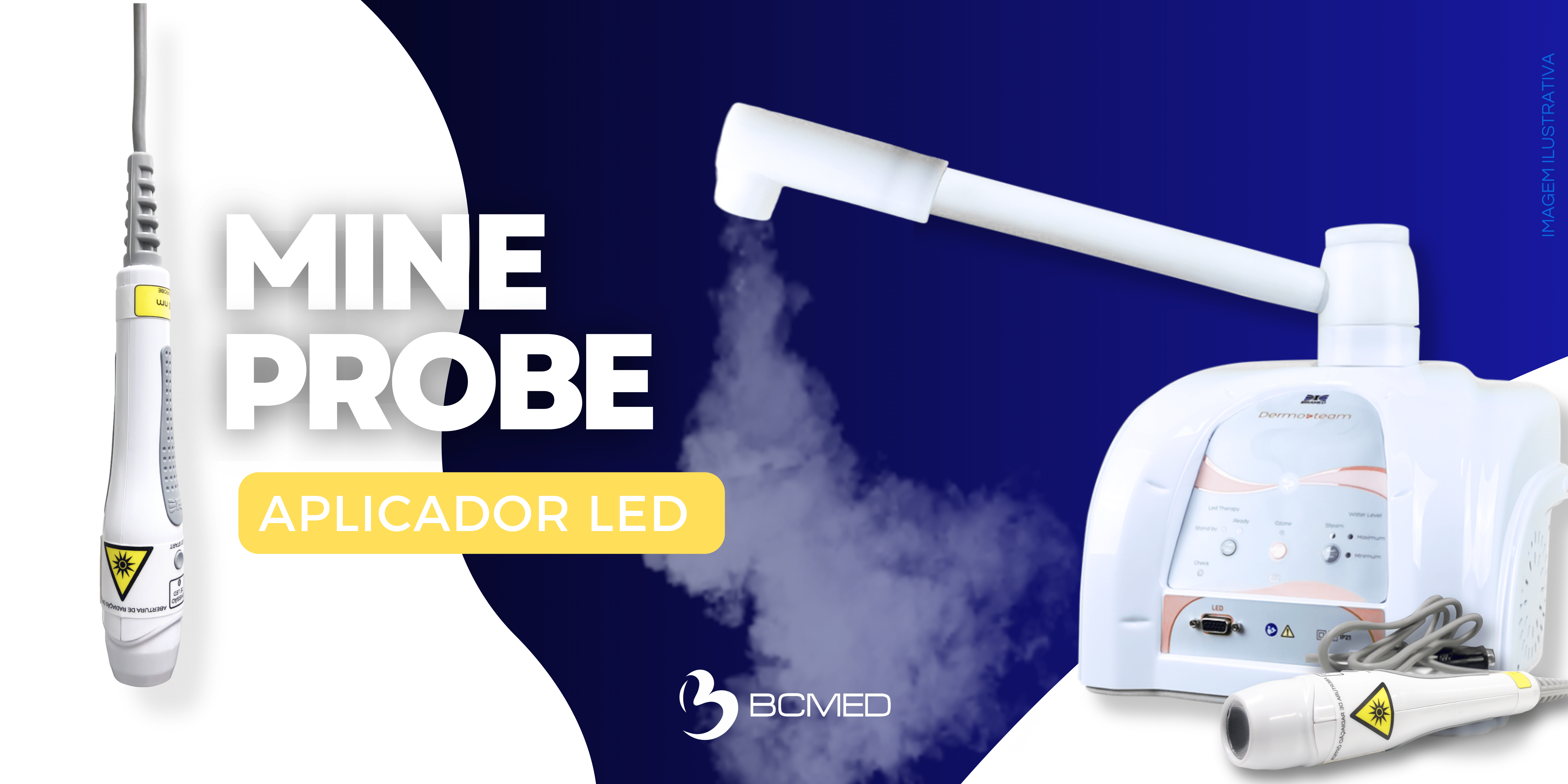 Aplicador Mini Probe 450NM para Dermosteam Ibramed | BCMED